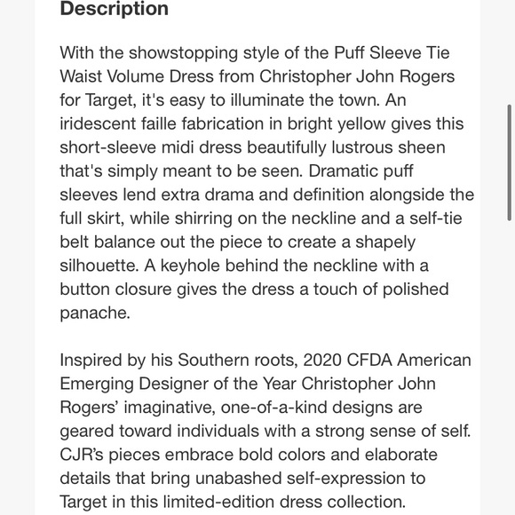 PuffSleeve Dress ChristopherJohnRogers for… - Picture 13 of 15